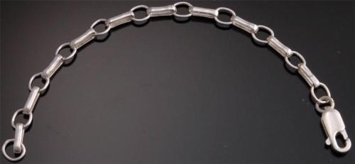 Silver Extension Chain - 4-3/4" Long  ADD LENGTH TO ANY NECKLACE    YJ21G