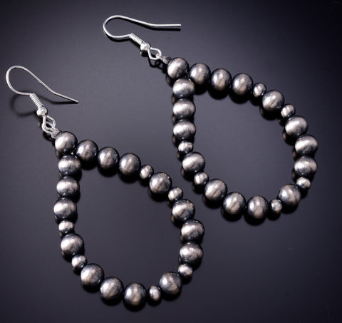 Large Navajo Pearl Earrings 6J32F