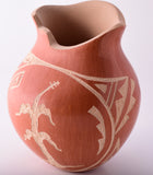 Traditional Jemez Pottery by Alfreda Fragua with Corn Design 4D01D