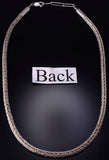 22" Silver Navajo Handmade Foxtail Necklace by Everette & Mary Teller 5J29M
