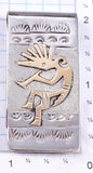 Silver & 12k Gold-filled Navajo Kokopelli Money Clip by Genevieve Jones 5L25H