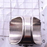Size 9-1/2 Silver Navajo Handmade Ring by Derrick Gordon 4A04W