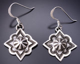 Sterling Silver Traditional Navajo Concho Earring by Erick Begay 6K02N