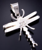 Silver & Tiger Eye Multistone Navajo Inlay Dragonfly Pendant Candace Skeet 5L21A