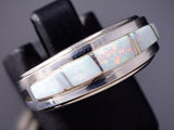 Size 6-1/4 Navajo Inlay Opal Ring by Wilbert Mushkett 6K22J