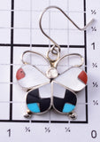 Zuni Multistone Inlay Butterfly Earring by Dishta - 6K02F