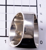 Size 13-1/4 Large Navajo Men's Ring by Bessie Johnson 6K22A