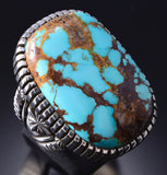 NEED SIZE Silver & Turquoise Navajo Men's Ring by Erick Begay 6C02E