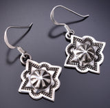 Sterling Silver Traditional Navajo Concho Earring by Erick Begay 6K02N