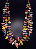3 strand Multistone Fetish Necklace by Neil Thomas 2L23D