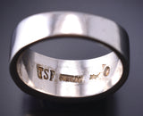 Size 12-1/2 Silver & Turquoise Multistone Navajo Inlay Ring by Edward Lee 6F17B