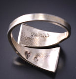 Adjustable Silver & Turquoise Multistone Zuni Inlay Wrap Ring Tammie Qualo 5L10N