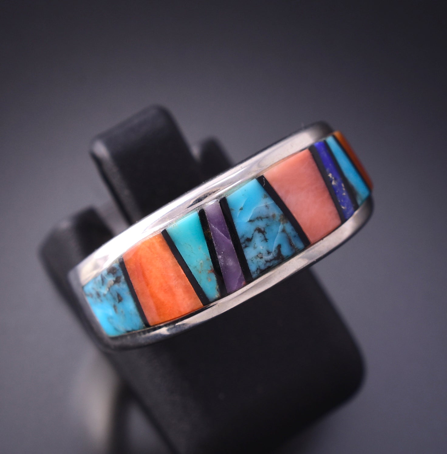 アクセサリー Mt.hill Triangle Chip Inlay Turquoise Mt.hill Rings｜Mt.hill Silver&Leather