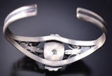 Silver & Sonoran Gold Turquoise Navajo Bracelet by Bobby Platero 6F17K