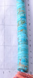 28" Santo Domingo Pueblo (Kewa) Turquoise Necklace by Lupe Lovato 5G28C