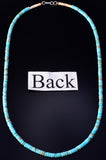 20" Santo Domingo Pueblo (Kewa) Turquoise Necklace by Ella Mae Garcia 5G28S