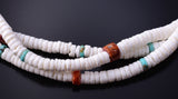 21" Three Strand Santo Domingo Kewa Mulitstone Necklace by Randy Garcia - 5H25O