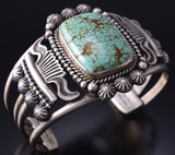 Silver & Turquoise Navajo Handmade Bracelet by Michael Calladitto 6D07D