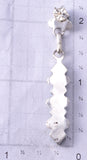 Silver & Turquoise Zuni Handmade Long Earrings by Olivia Qualo 5G16O