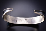 Large Size - Traditional Turquoise Coral Navajo Bracelet by Reed Charley 6K28Q