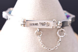 Silver & Turquoise Multistone Navajo Inlay Link Bracelet Evangeline David 6H31G