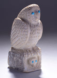 Carved Antler Owl Fetish by Carlton Kaamasee 4D02B
