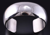 Vintage Silver Navajo Handmade Dome Shaped Bracelet stamped CT 5K10C