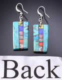 Santo Domingo Pueblo (Kewa) Turquoise Multistone Earrings by Mary Tafoya 6H31J