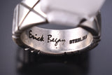 Size 7 Silver Navajo Handmade Balance Ring by Erick Begay 6C03G