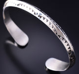 Vintage Men's Silver Bracelet with Turquoise on the Ends by Emerson Bill - 5L17S