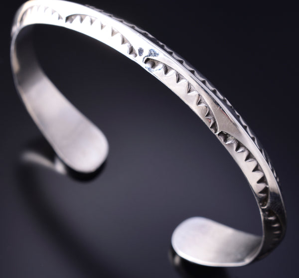 Vintage Men's Silver Bracelet with Turquoise on the Ends by Emerson Bill - 5L17S