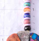 24" Santo Domingo Pueblo (Kewa) Multistone Flower Necklace by Mary Tafoya 6H31T