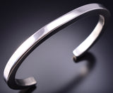 Vintage Silver Navajo Handmade Men's Sunrise Bracelet stamped Chee 6D28Y