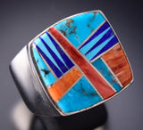 Size 12-1/4 Navajo Multistone Men's ring by Candace Skeet 6K22C