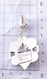 Silver & Turquoise Navajo Concho Earrings by Terry Charlie 3J22M