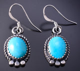 Silver & Turquoise Navajo Dangle Earrings by Sharon McCarthy 6F17R