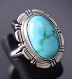 Size 6-3/4 Sonoran Gold Turquoise Navajo Ring by Norvin Johnson 6K26W