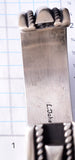 Silver Navajo Handmade Men's Bracelet by Leande Tahe 5L20F