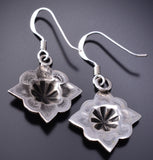 Sterling Silver Traditional Navajo Concho Earring by Erick Begay 6K02N