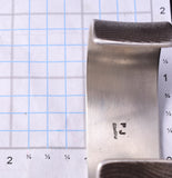 Silver Cuttlefish Bone Navajo Handmade Bracelet by Pete Johnson 6A21K