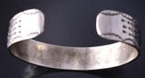Vintage Silver & Gold-filled Navajo Handmade Rope Style Bracelet 5K17Q