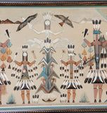 Navajo Sandpainting by Rosie Yellowhair - The Holy One - 6D02U