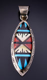 Zuni Inlay Pendant by Leslie Amy 4L20P