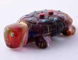 Multi-colored Rainbow Zuni Turtle Fetish by Reynold Lonasee 5L09J