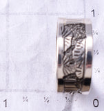 Size 10-1/4 Silver Navajo Hogan "Traditional Home" Ring by Elaine Becenti 6G29R