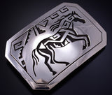 Silver Navajo Handmade Freedom Horse Buckle by Sonny Gene 5J29B