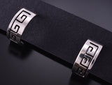 Silver Half Hoop Earrings By P. Skeet 6J30T