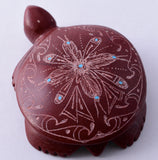 Pipestone Zuni Turtle Fetish by Andrianna Cellicion 5L09N