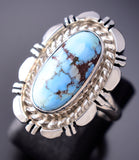 Size 5-1/2 Golden Hills Turquoise Ring by Norvin Johnson 6K26Q