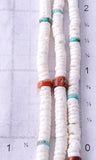 21" Three Strand Santo Domingo Kewa Mulitstone Necklace by Randy Garcia - 5H25O